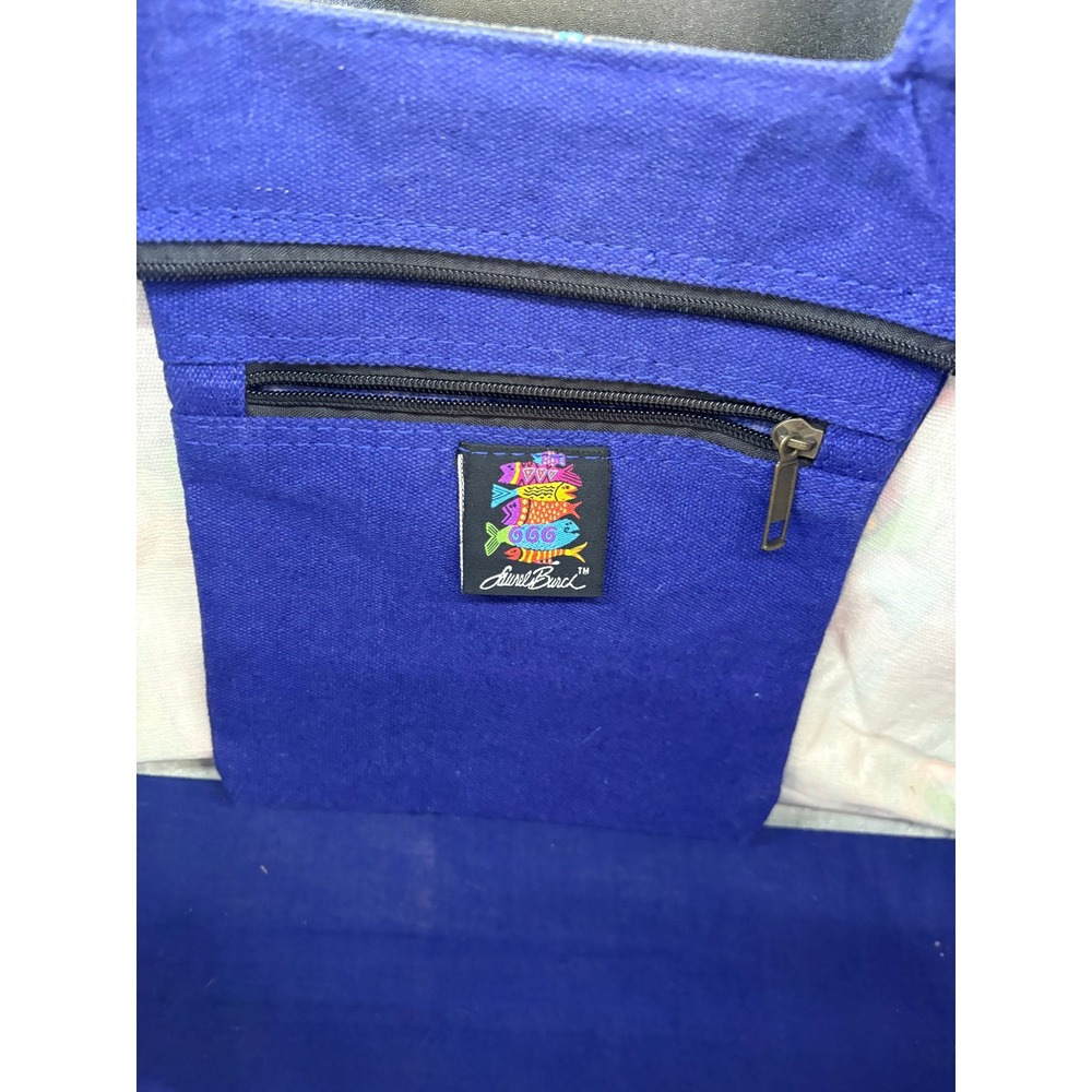 Laurel Burch Canvas Tote Bag Kindred Spirits People Hearts Multi-Color Artistic - Picture 8 of 12
